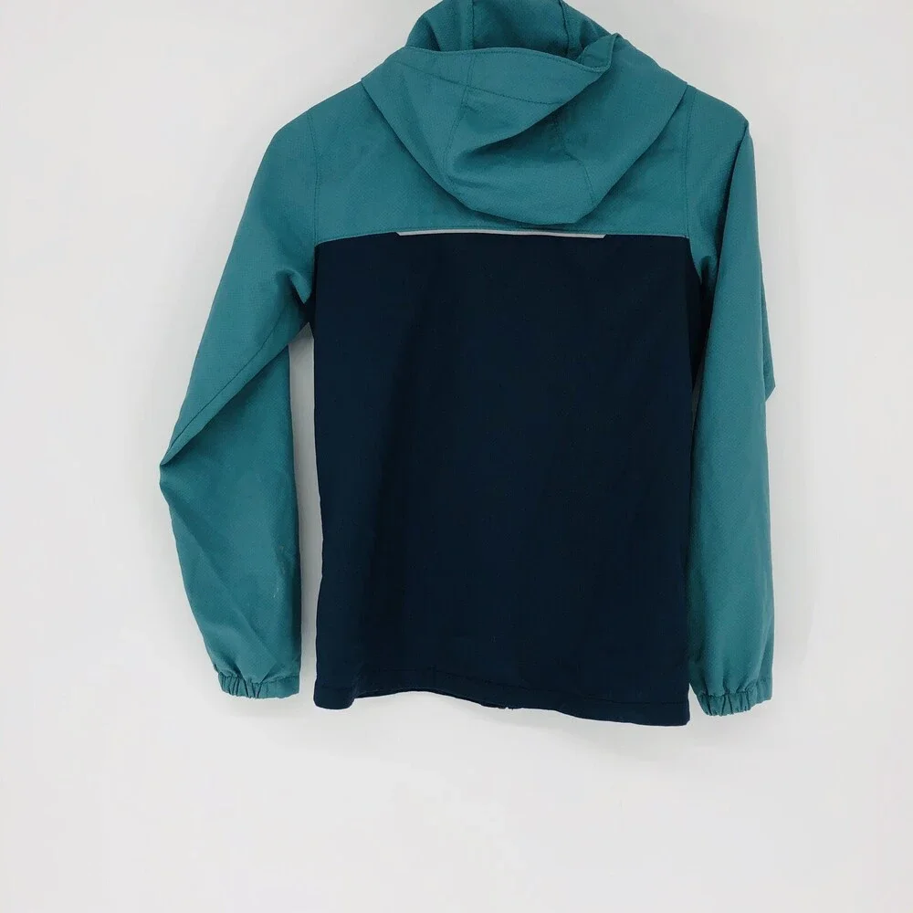 Columbia Youth's Light Weight Full Zip Hooded Outdoor Windbreaker Jacket Size LG